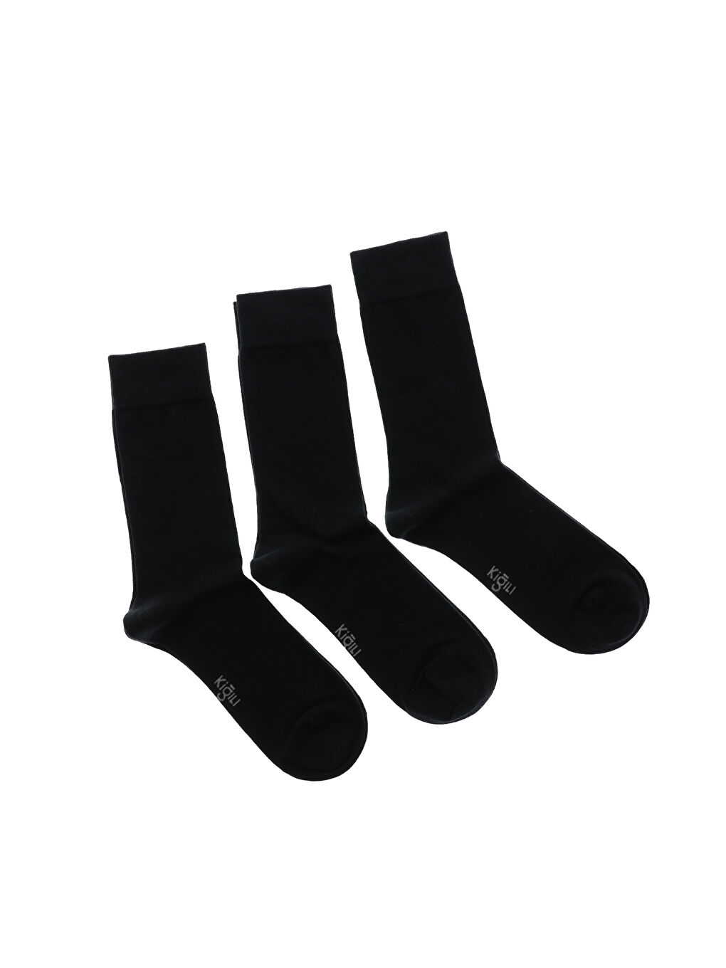 Siyah 5'li Pamuklu Dikişsiz Çorap Seti-1