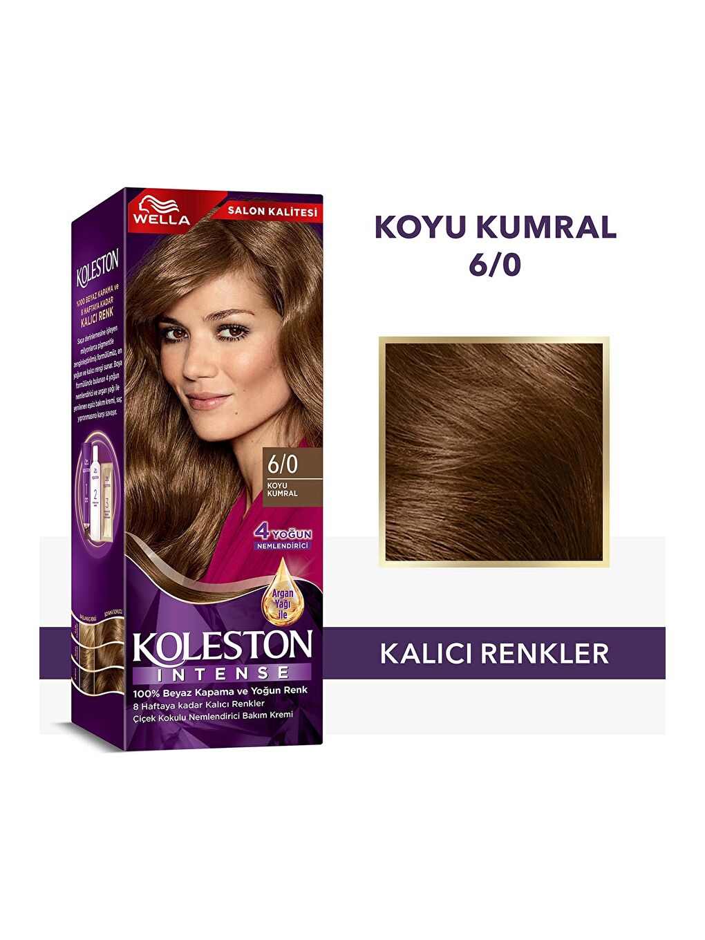 Wella Renksiz Koleston Intense Saç Boyası 6/0 Koyu Kumral - Salon Kalitesi