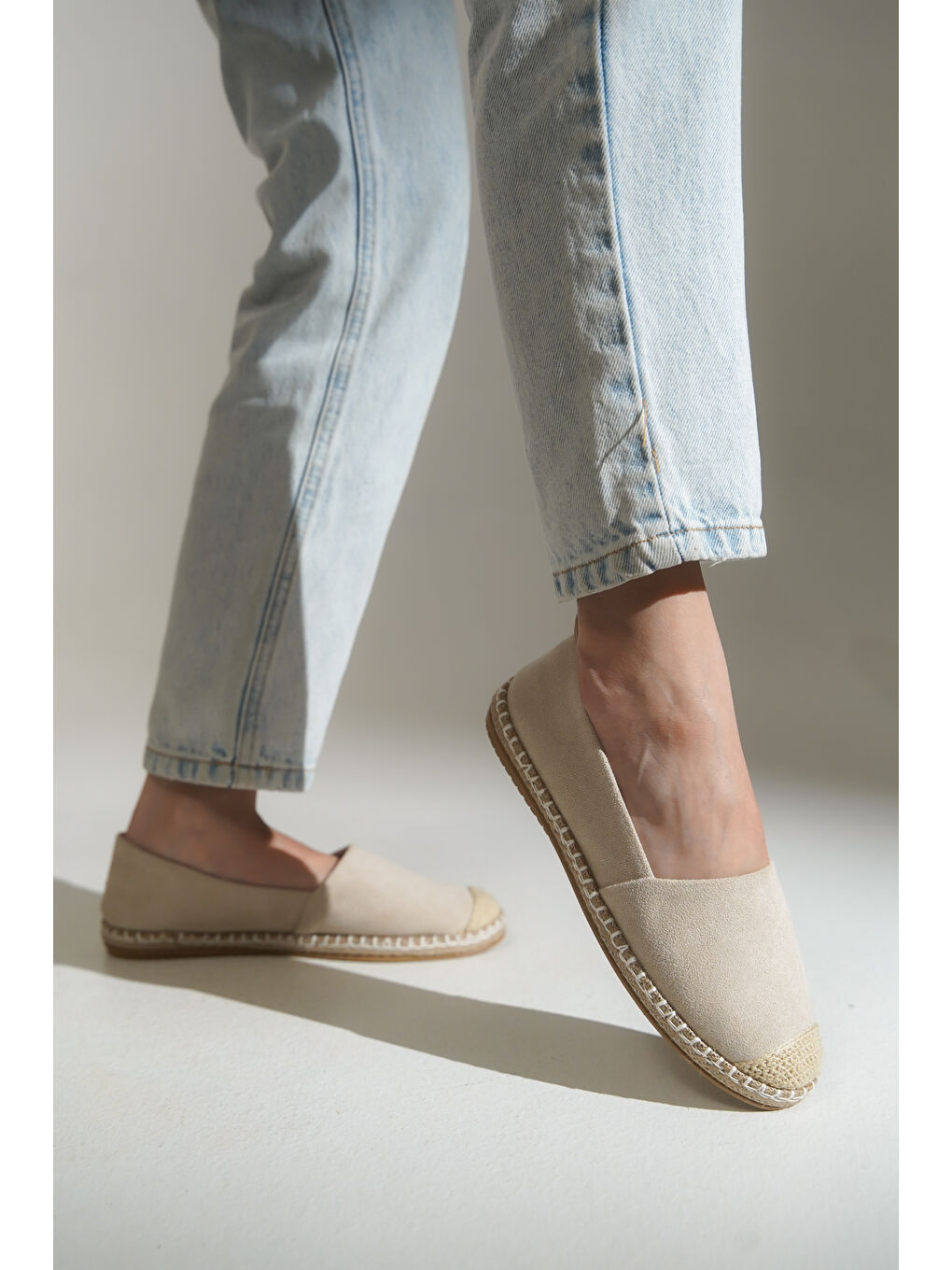 Bej Pasarella Kadın Espadril-7