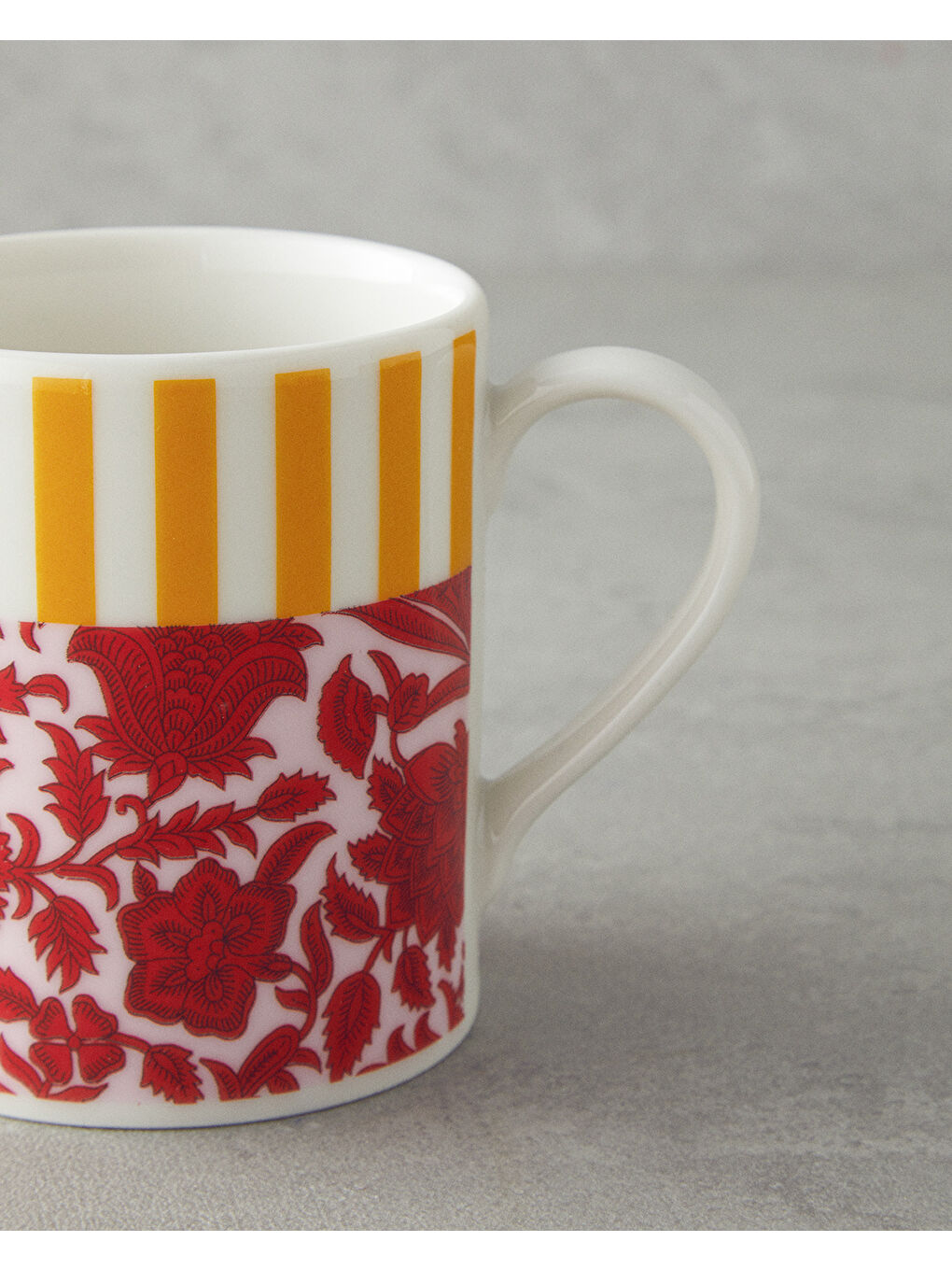 Seris Bone Porselen Kupa 290 ml Pembe - Sarı-1