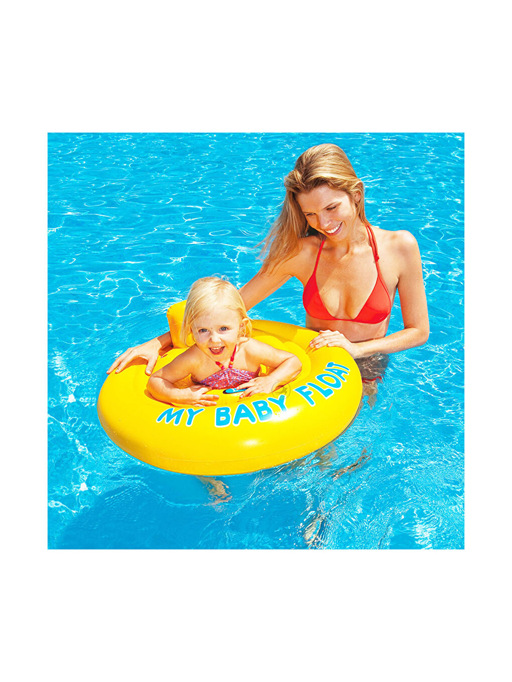 Intex Karışık Baby Float Oturaklı Bebek Simidi 70 Cm. (6-12Ay) - 3