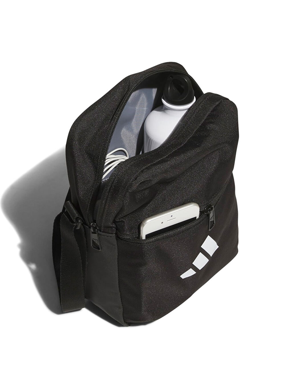 Essentials Organizer Unisex Siyah Çapraz Çanta-4