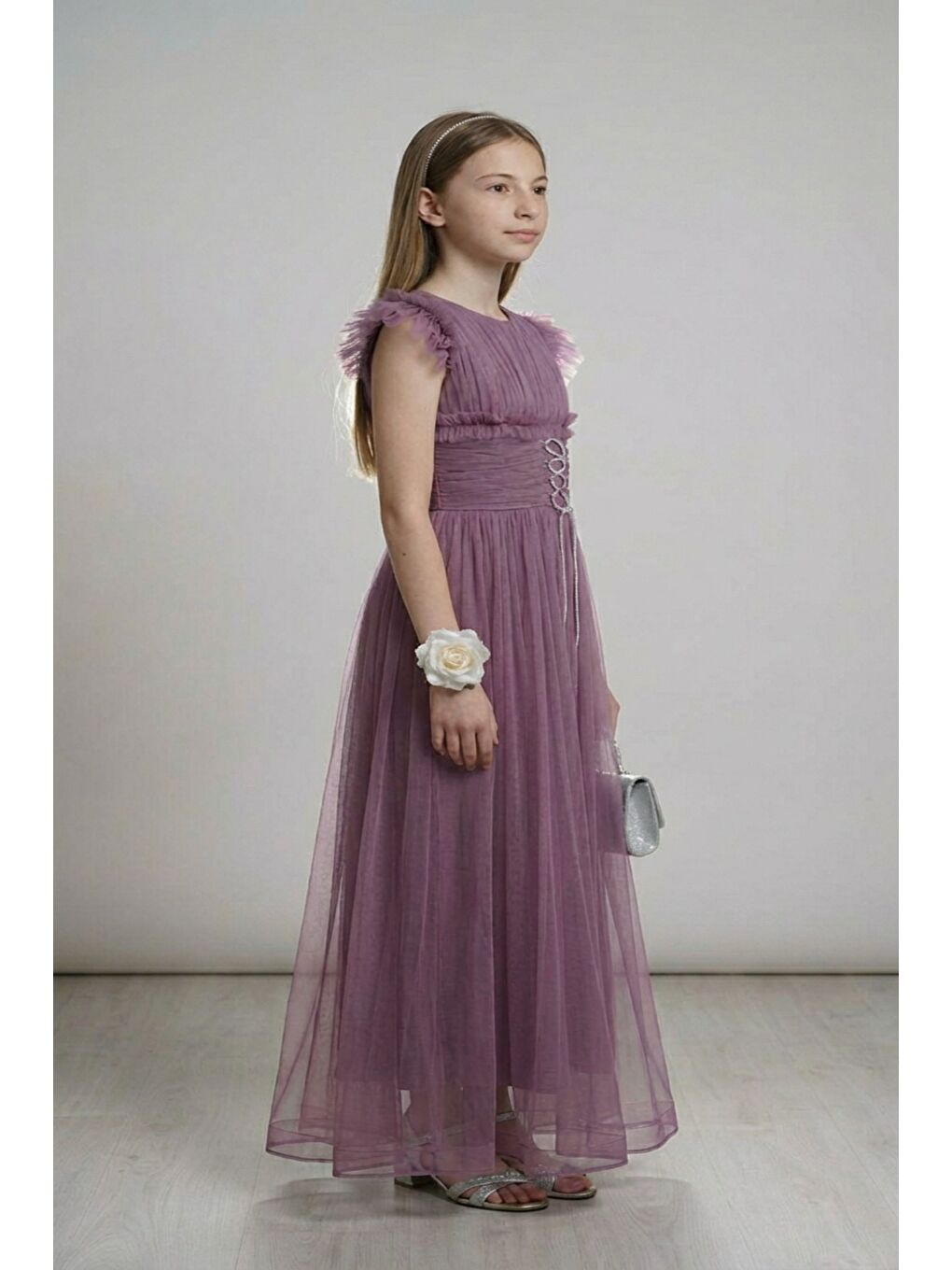 Mor Kız Çocuk Abiye-1