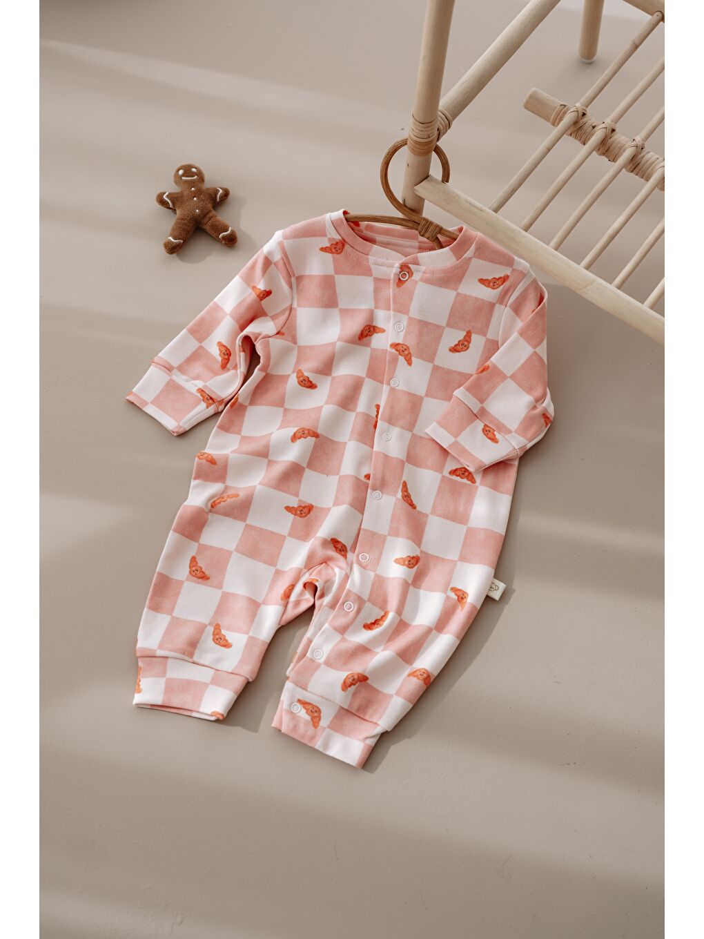 Pembe Damalı Kruvasan Serisi Tulum-2