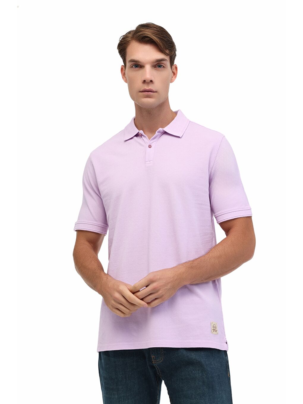 Mor MB BS20 POLO T-SH 5FX Lila Erkek Kısa Kol Tişört