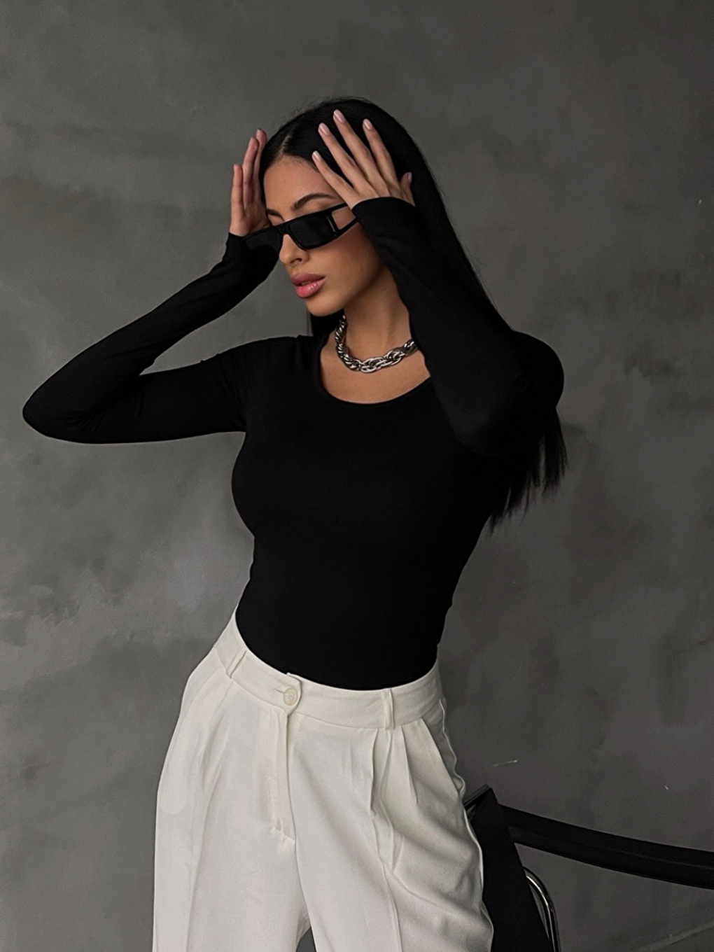 Kadın Siyah Prenses Yaka Bluz