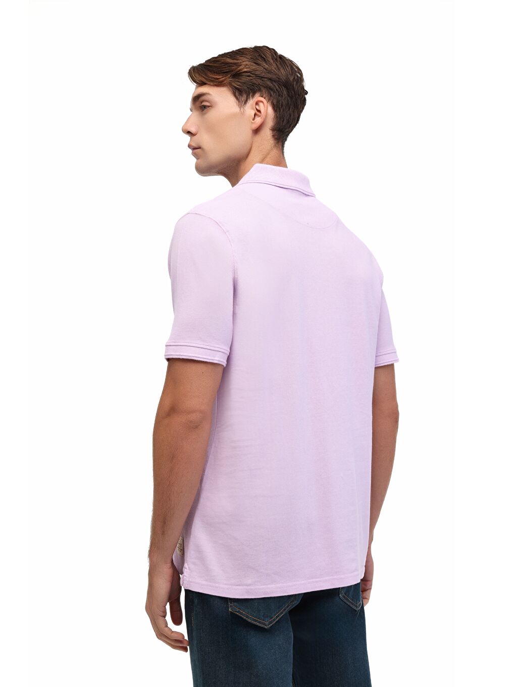 Mor MB BS20 POLO T-SH 5FX Lila Erkek Kısa Kol Tişört-1