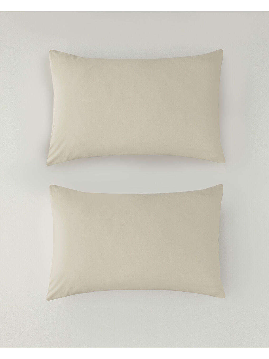 Ekru Novella Premium Soft Pamuk 2'li Yastık Kılıfı 50x70 cm Krem