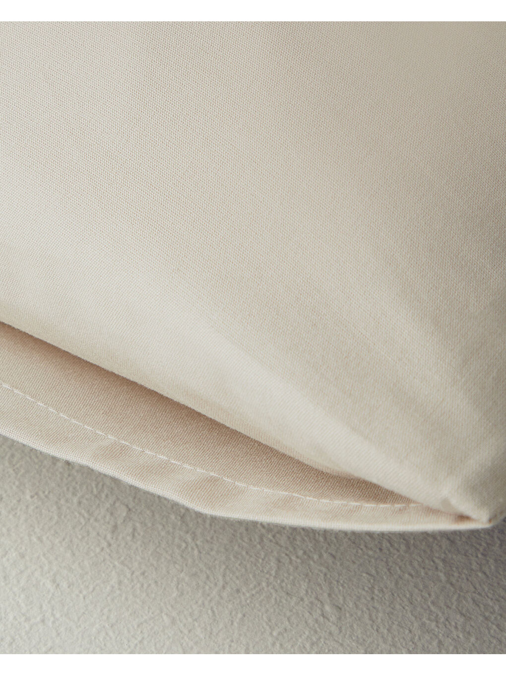 Ekru Novella Premium Soft Pamuk 2'li Yastık Kılıfı 50x70 cm Krem-1