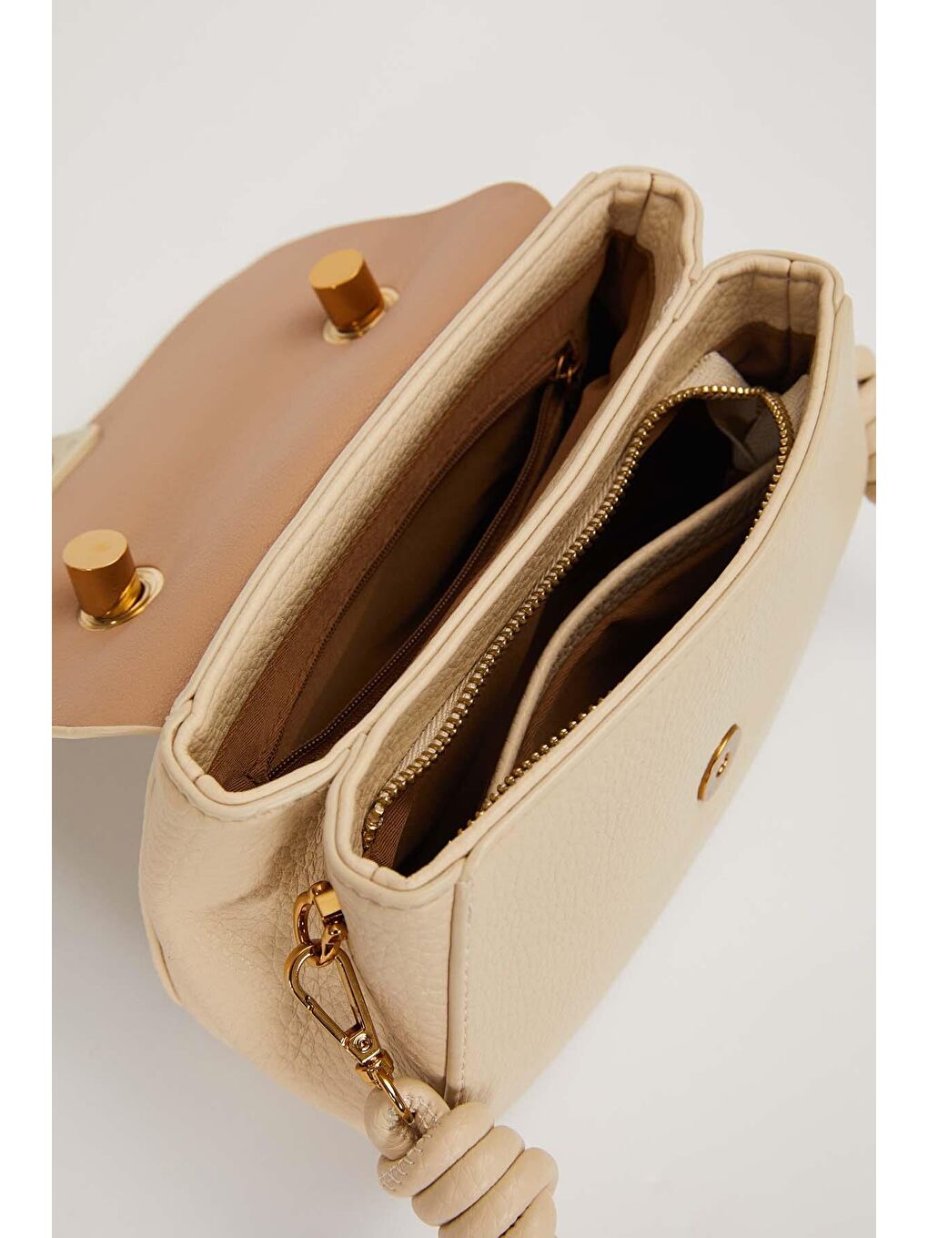 Ekru Premium Krem Kadın Omuz Çantası 930638-3