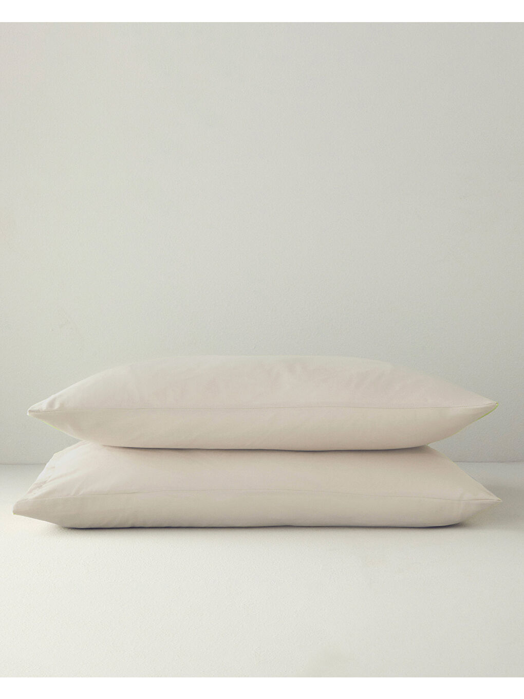 Ekru Novella Premium Soft Pamuk 2'li Yastık Kılıfı 50x70 cm Krem-2