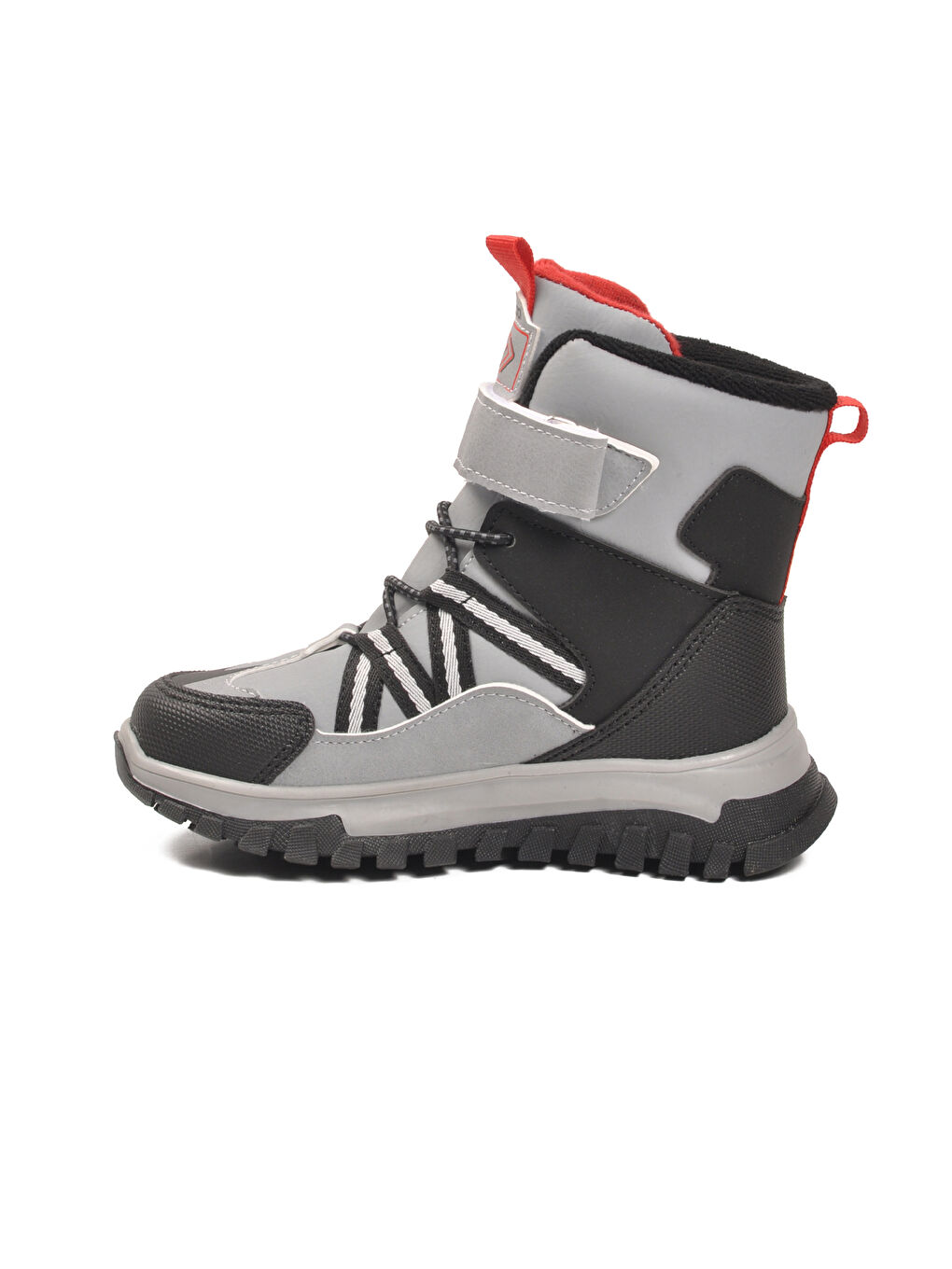 Gri Cırtlı Kaymaz Taban Unisex Çocuk Bot Hilly P-1