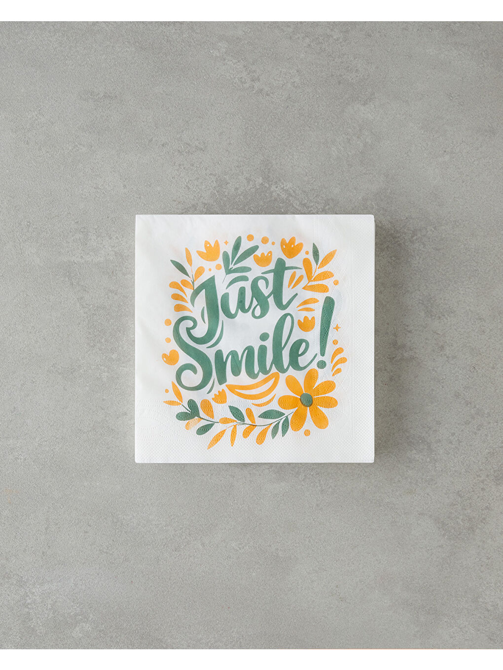 Just Smile 20'li Kağıt Peçete 33x33 cm Yeşil-Turuncu