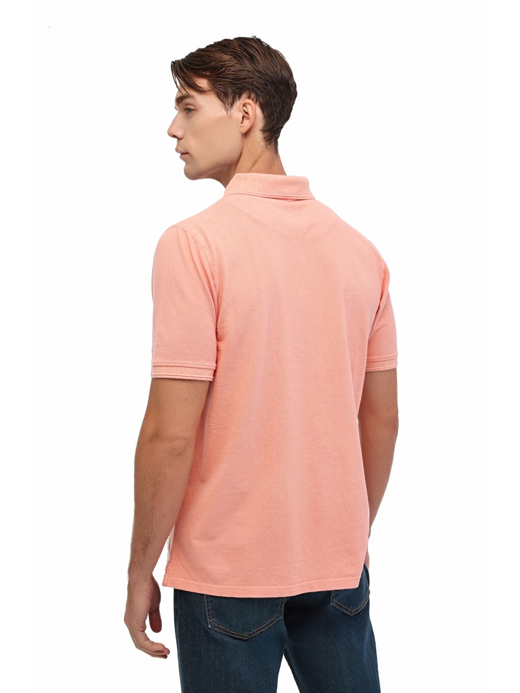 Pembe MB BS20 POLO T-SH 5FX Somon Erkek Kısa Kol T-Shirt-1