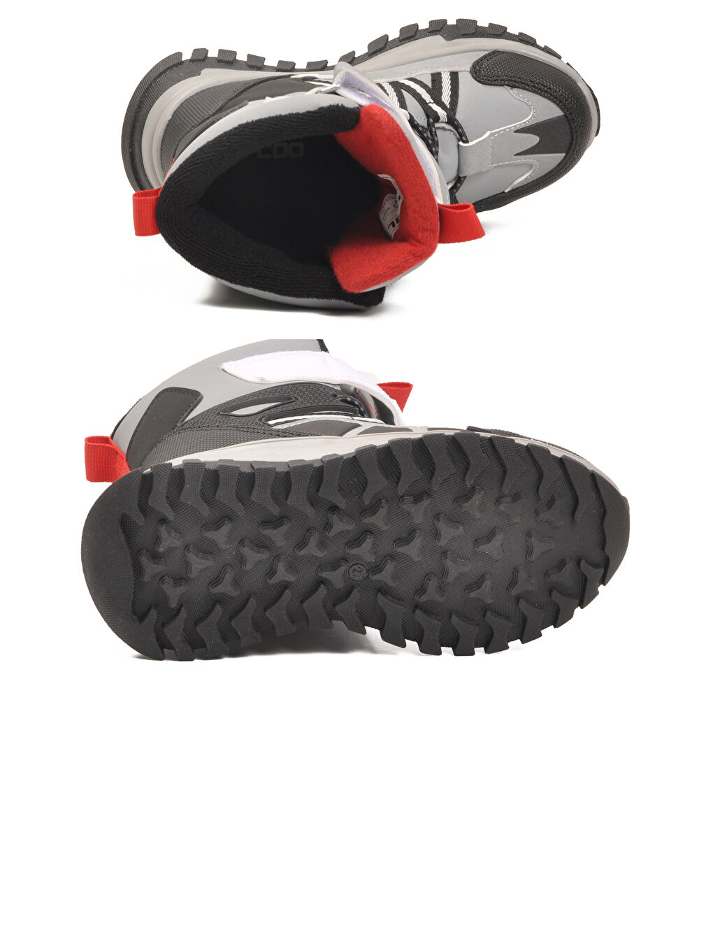 Gri Cırtlı Kaymaz Taban Unisex Çocuk Bot Hilly P-4