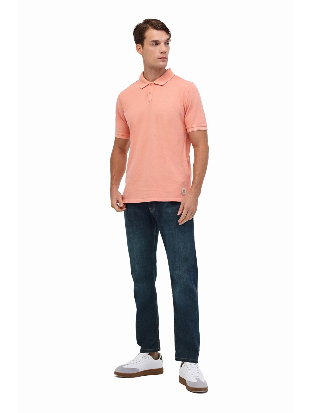 Pembe MB BS20 POLO T-SH 5FX Somon Erkek Kısa Kol T-Shirt-2