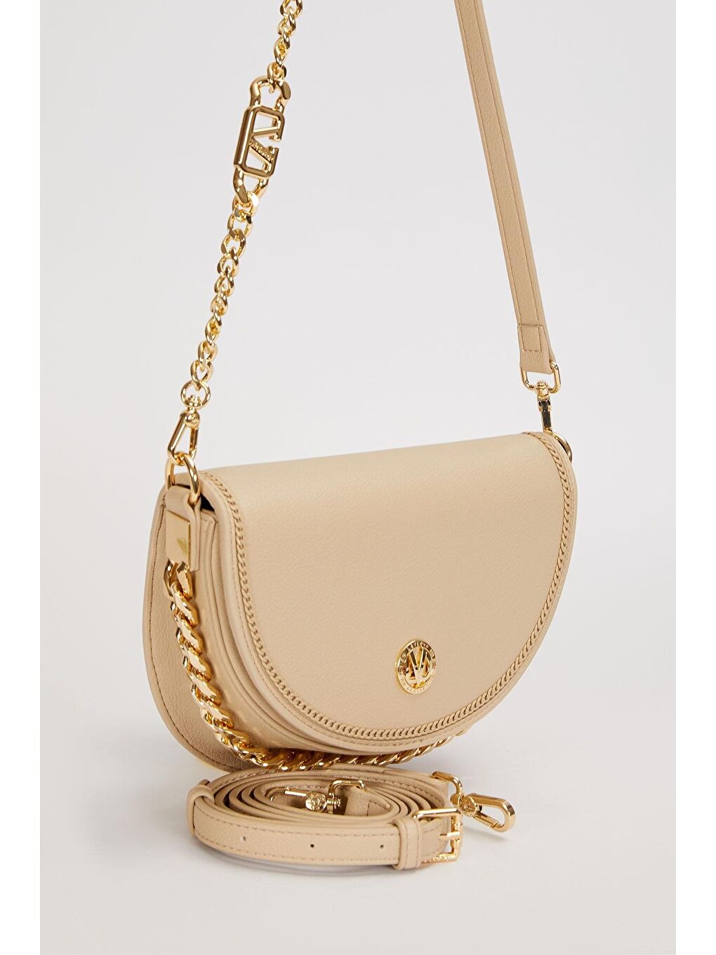 Premium Bej Gri Kadın Omuz Çantası 930656-1