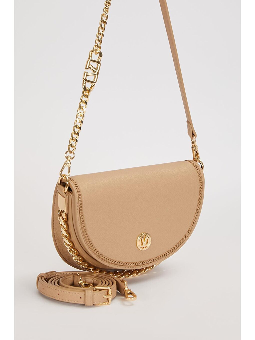 Bej Premium Vizon Kadın Omuz Çantası 930656-1