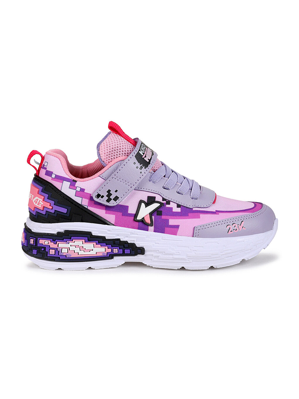 Lila Craft Günlük Cırtlı Kız Çocuk Spor Ayakkabı-3