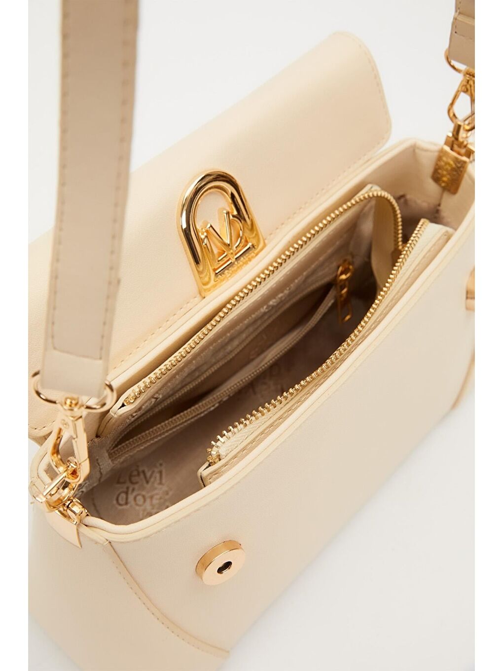 Ekru Krem Kadın Omuz Çantası 930733-3