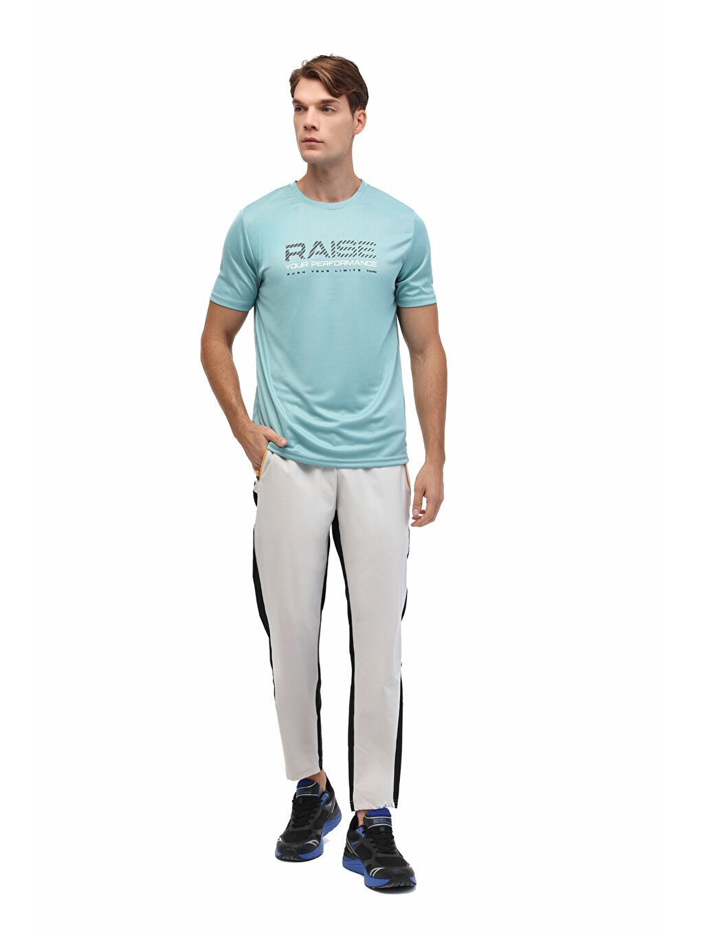 Yeşil ML CORAL 11PRF104 5FX K MINT Erkek Kısa Kol T-Shirt-2