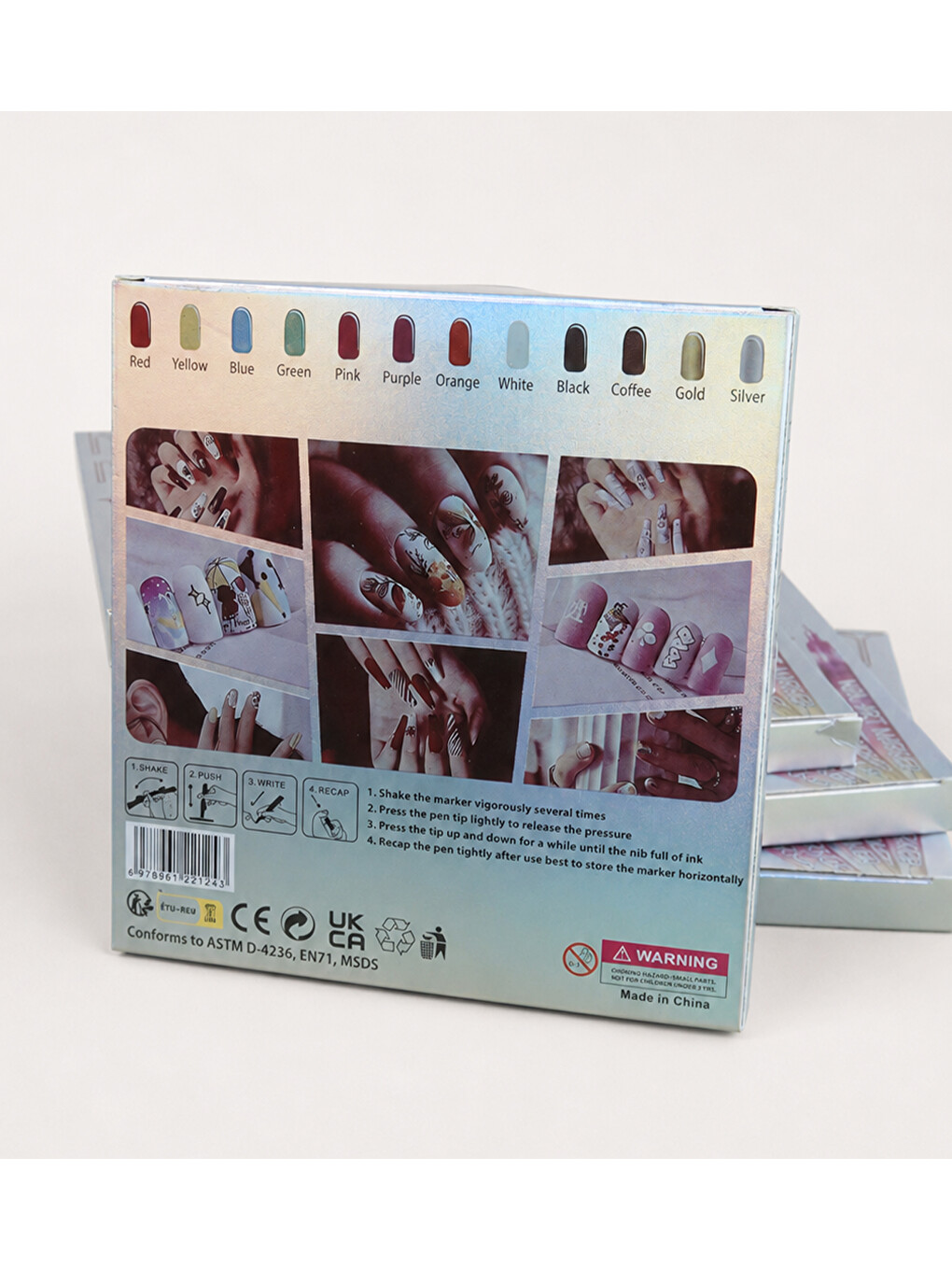 12 Renk Oje Kalem Nail Art-1
