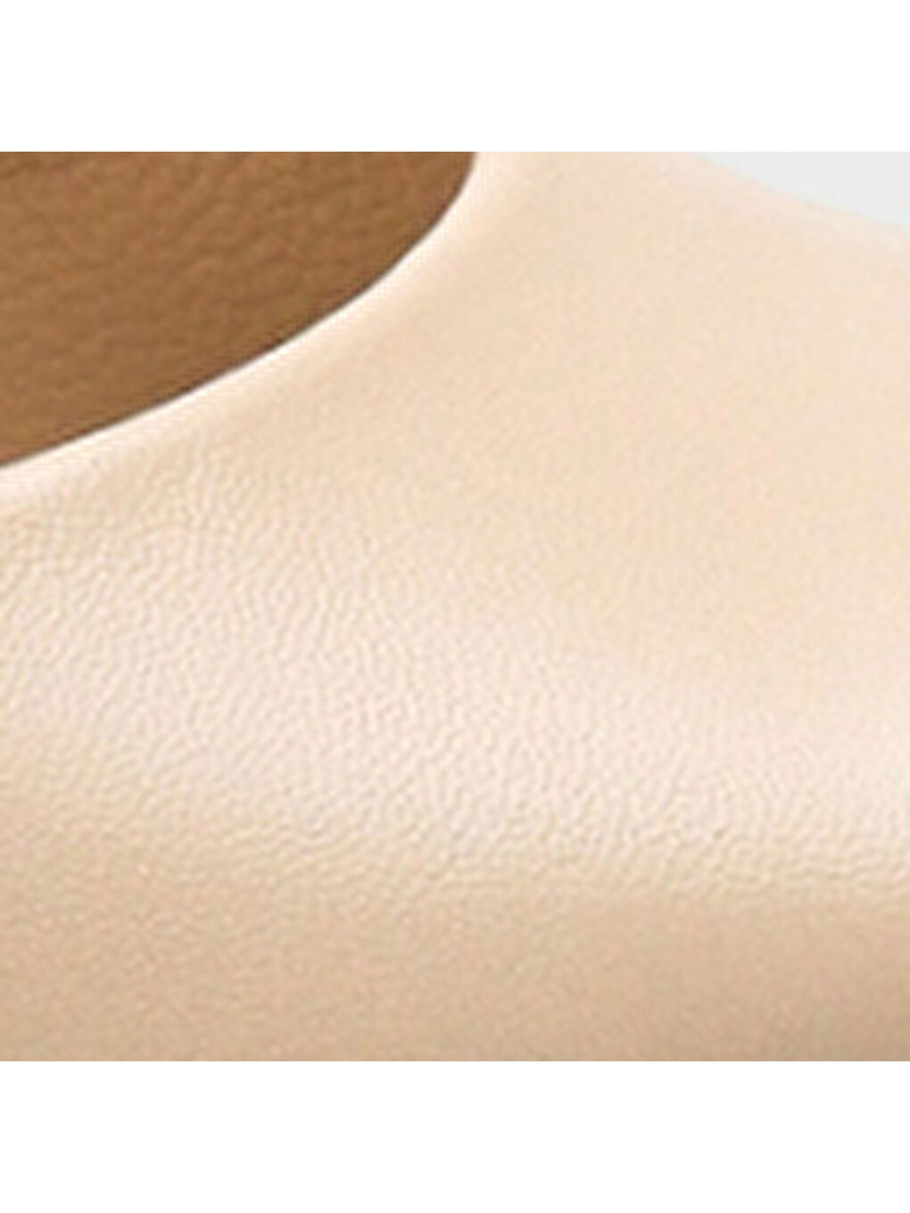 Bej Fanni Hakiki Deri Astarlı Feta Dolgu Topuklu Bilekten Bantlı Kadın Ayakkabı-6