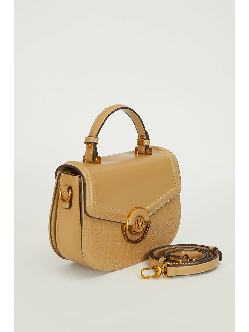 Bej Premium Vizon Kadın Omuz Çantası 931028-1