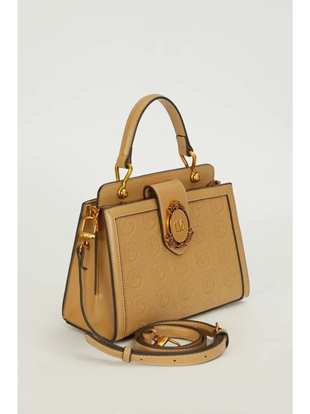 Bej Premium Vizon Kadın Omuz Çantası 931032-1