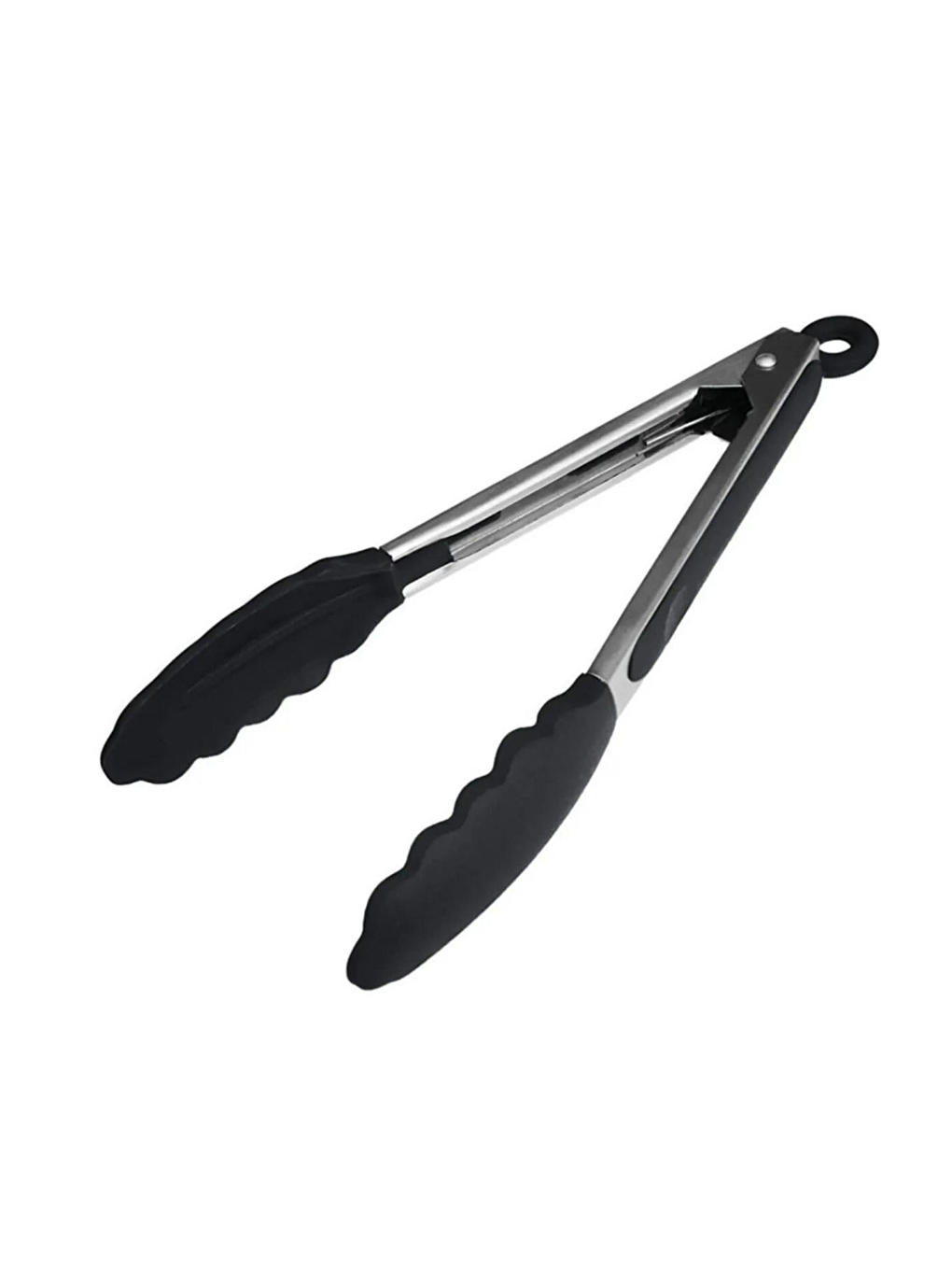 Gri Silikon Uçlu Siyah Metal 2'li Maşa Seti-2