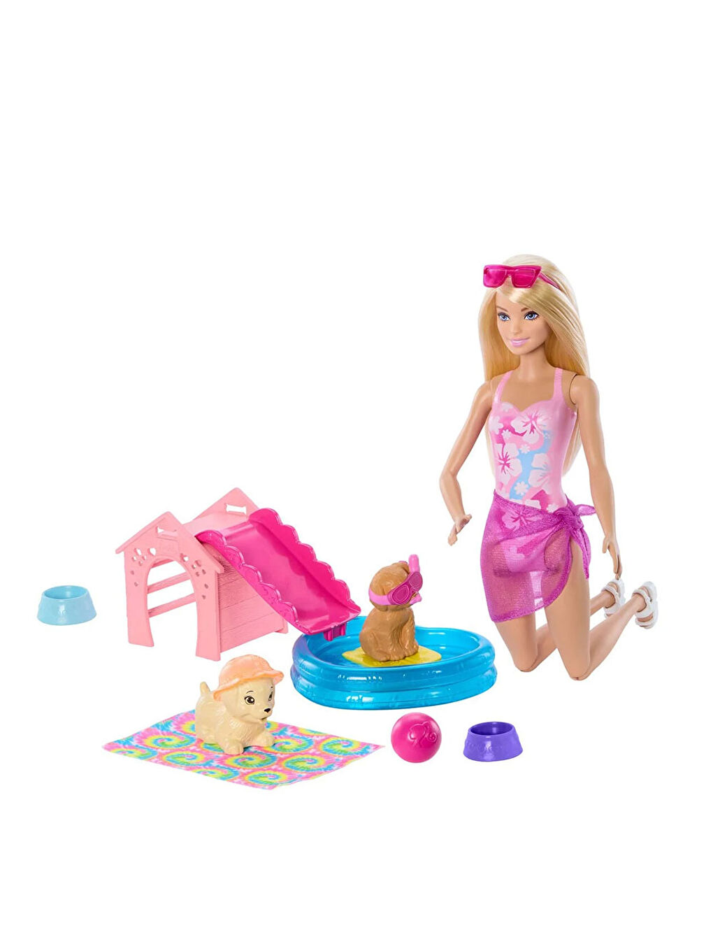 Barbie Köpekçikle Havuz Partisi  JBF35-4