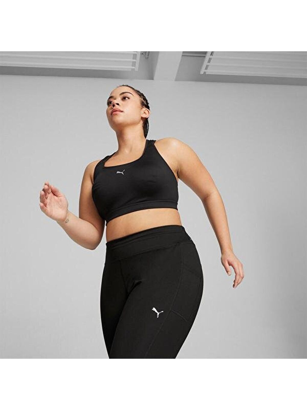 4Keeps Run Bra Kadın Siyah Bisiklet Yaka Sporcu Sütyeni-4