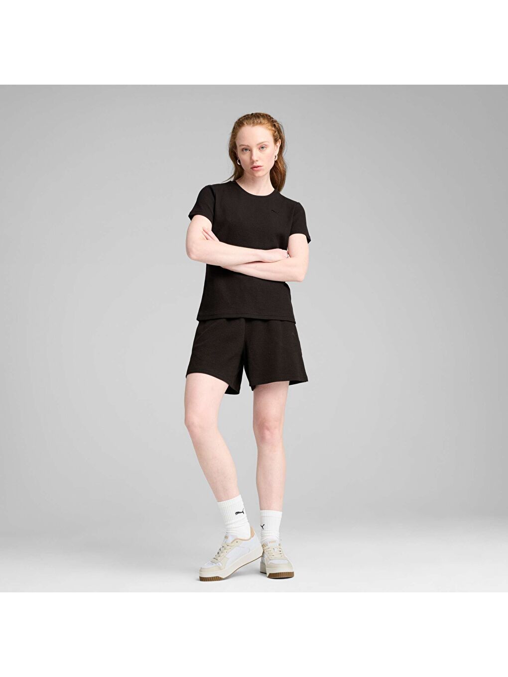 Siyah HER Kadın Tişört-1