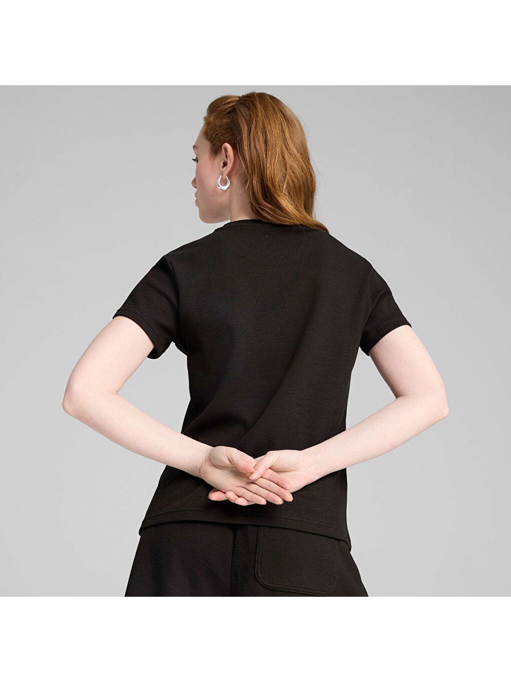 Siyah HER Kadın Tişört-2