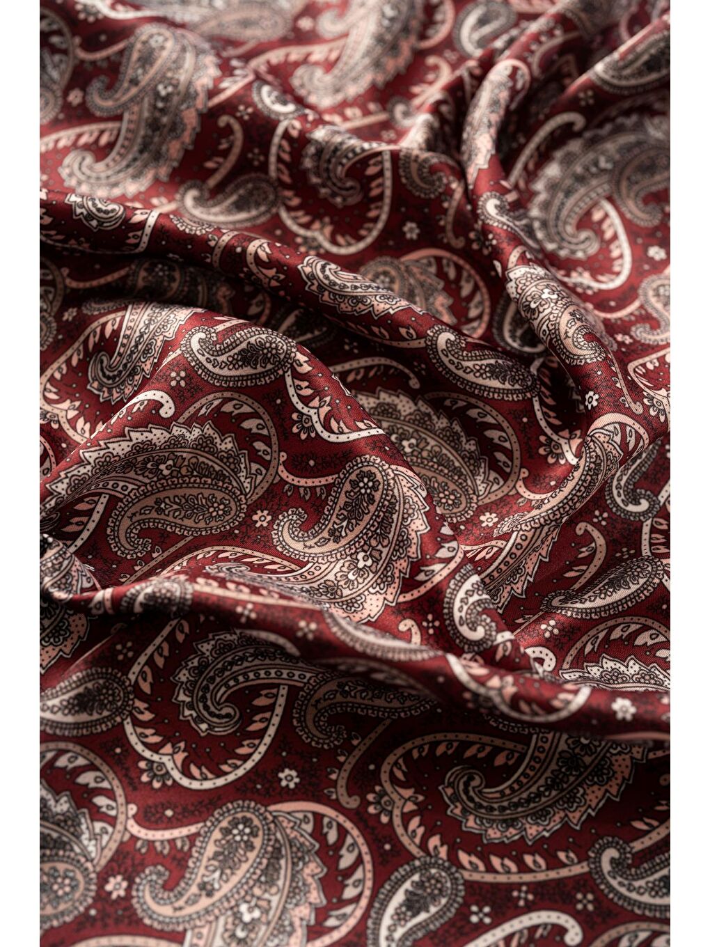 Bordo Kadın Şal Desen 55*55 cm Bandana & Fular-2