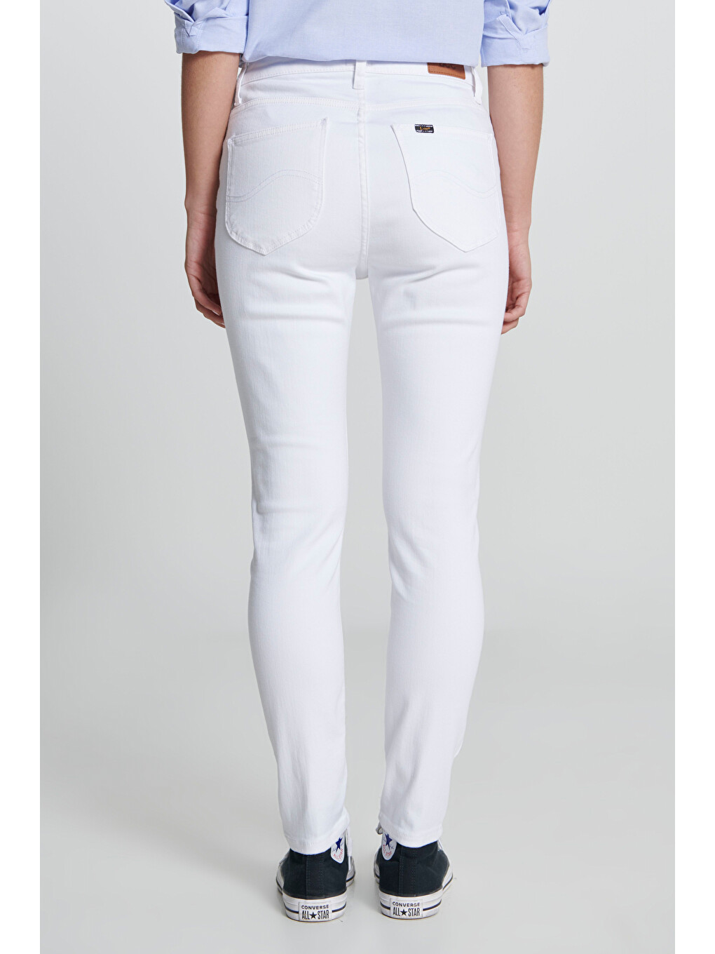 Scarlett High Rise Skinny Fit Dar Kesim Yüksek Bel Beyaz Esnek Jean Jean Pantolon-4