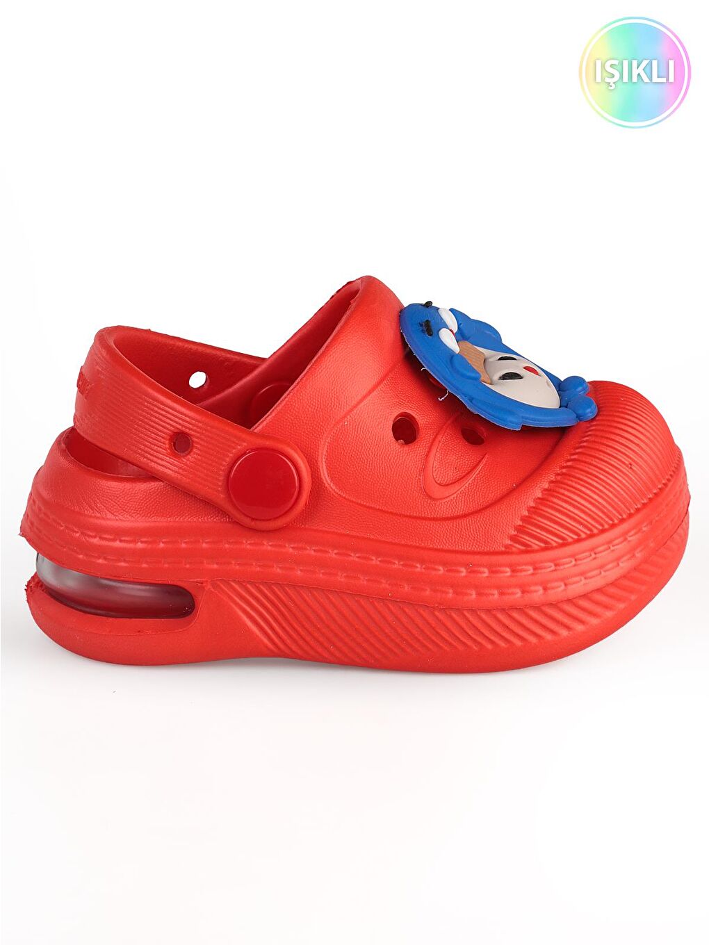 Boys Işıklı Sabo Terlik - Kırmızı-5