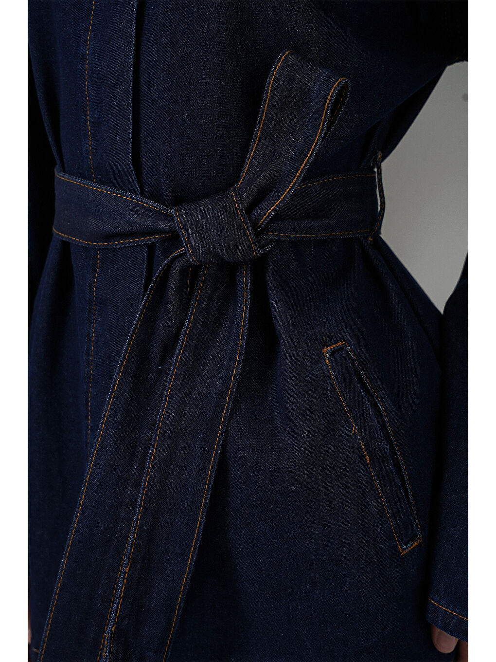 Kadın Ceket Pantolon Jean İkili Takım 30059 - Lacivert-4