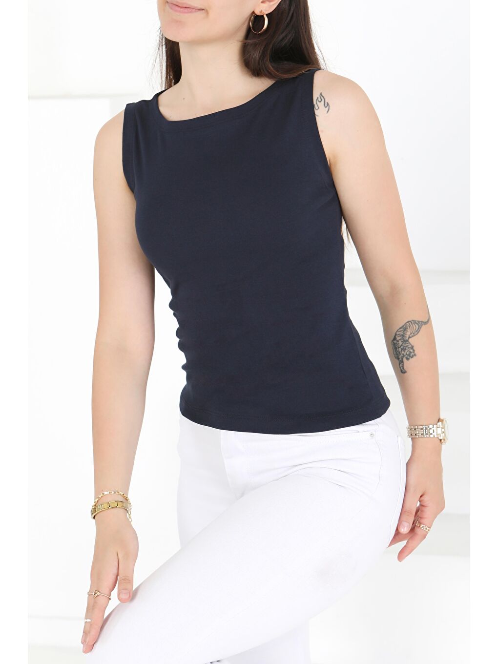 Sıfır Kol Bady Lacivert - 27374