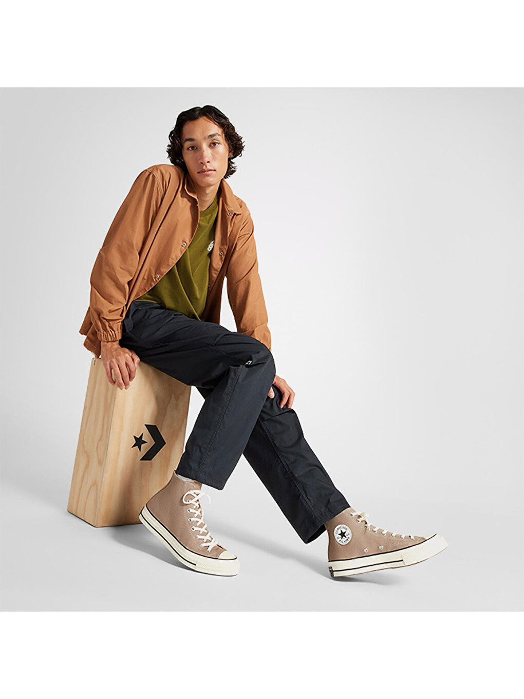 Chuck 70 Hi Bej Sneaker-2