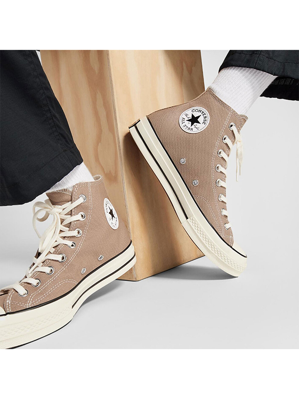 Chuck 70 Hi Bej Sneaker-3