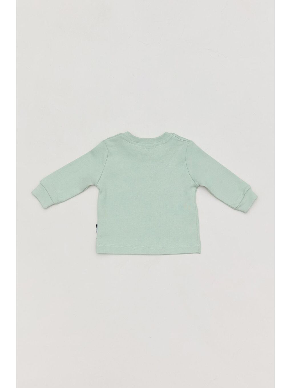 Turkuaz Yazı Baskılı Bisiklet Yaka Erkek Çocuk Body-1