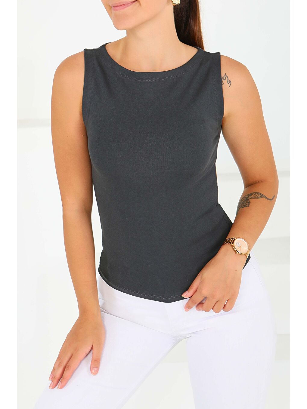 Sıfır Kol Bady Antrasit - 27374-1