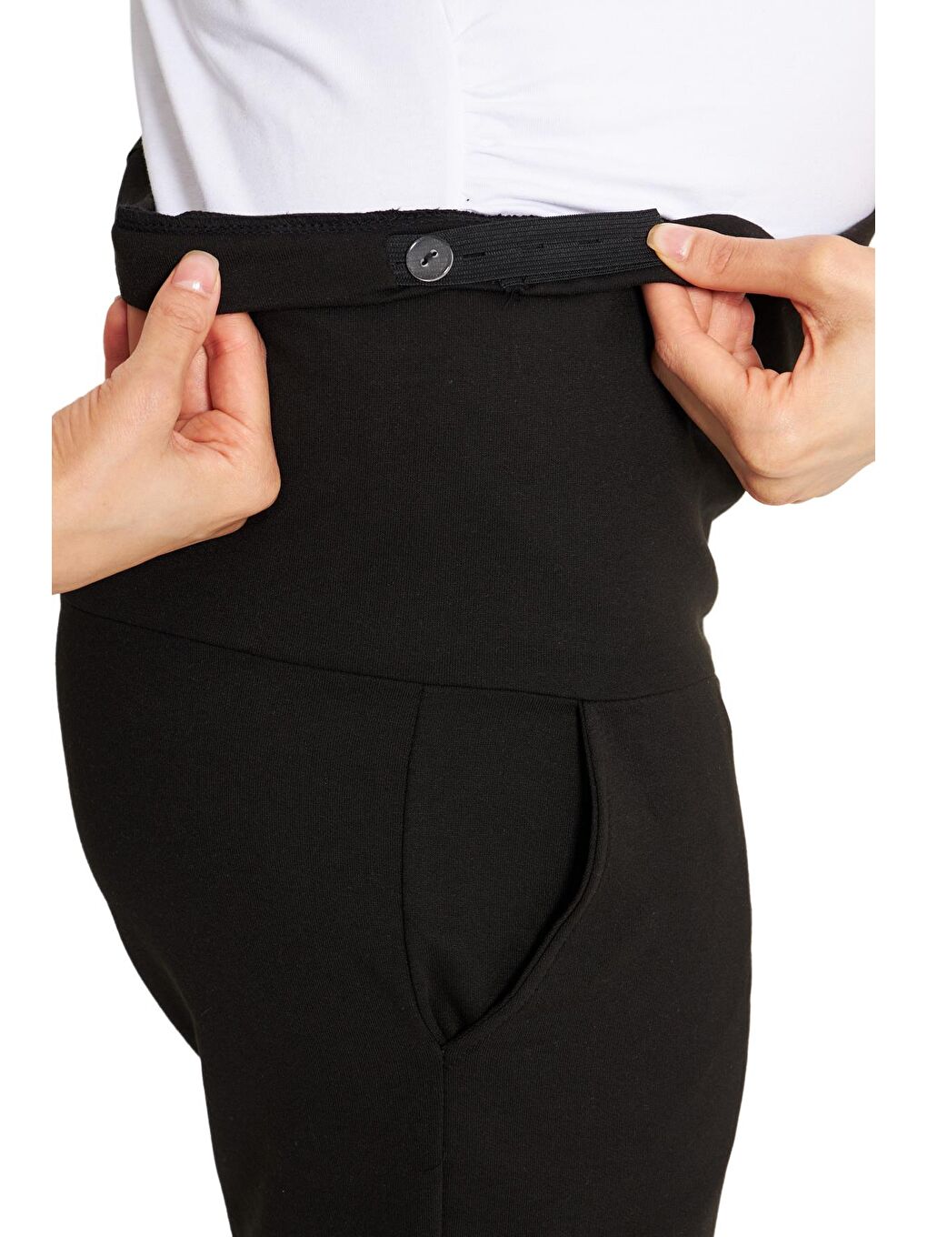 Siyah Kadın Hamile Ve Emzirme Eşofman Takımı-4