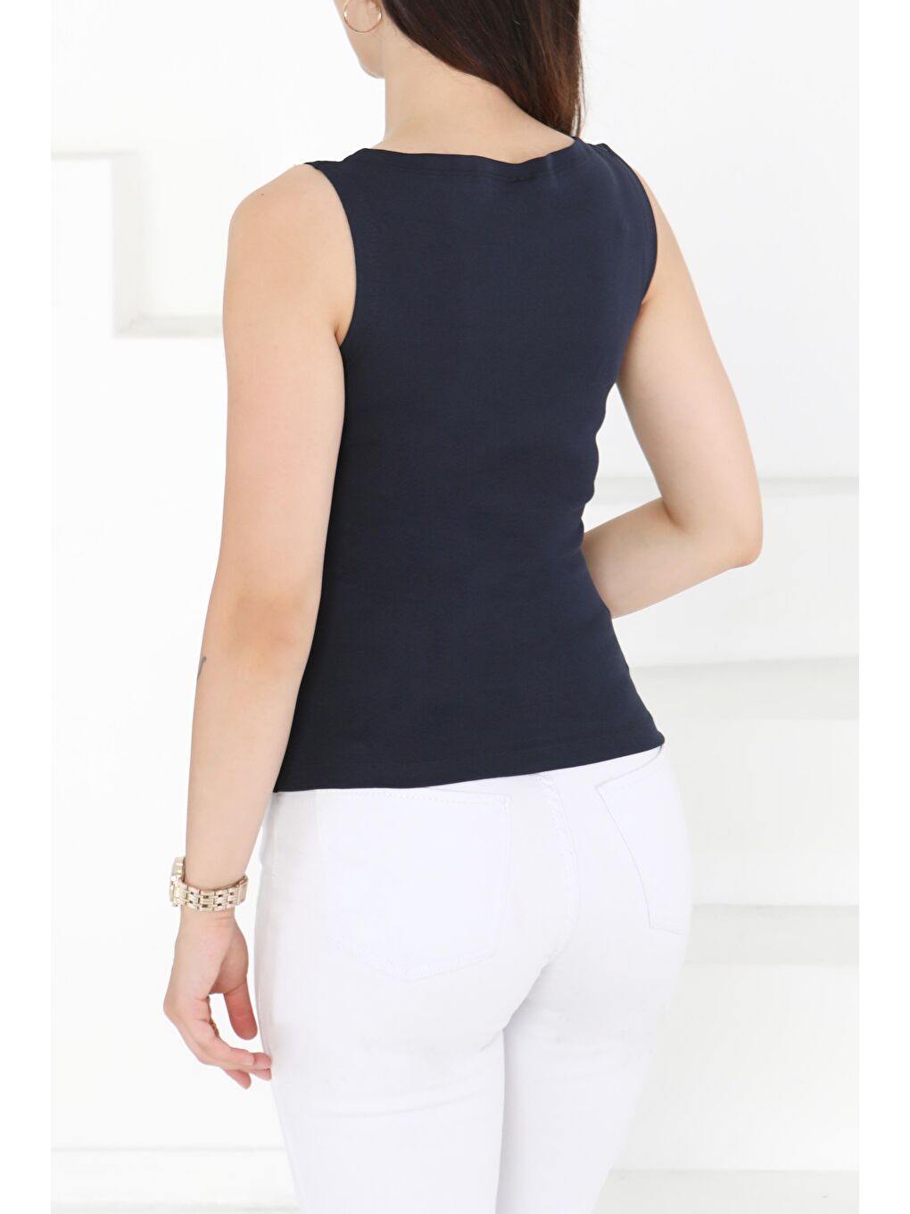 Sıfır Kol Bady Lacivert - 27374-3