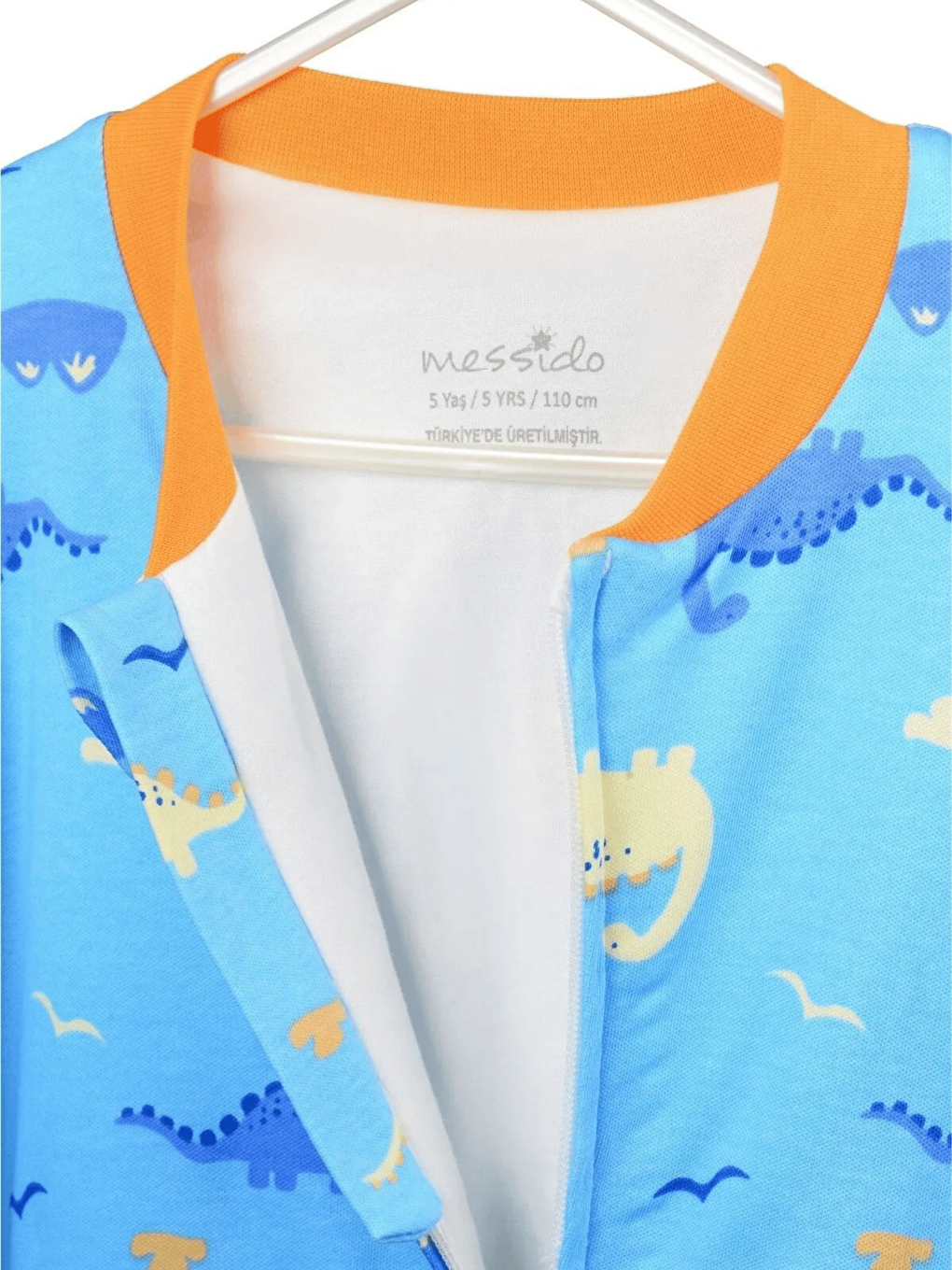 Mavi Bisiklet Yaka Elyaf Dolgulu Erkek Bebek Uyku Tulumu 1 Tog-3