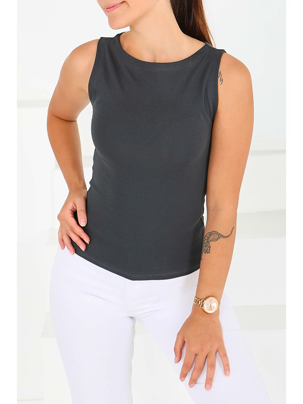 Sıfır Kol Bady Antrasit - 27374-2