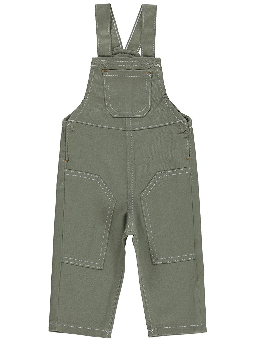 Baby Cep Detaylı 6-18 Ay Salopet - Haki 18-24 Ay