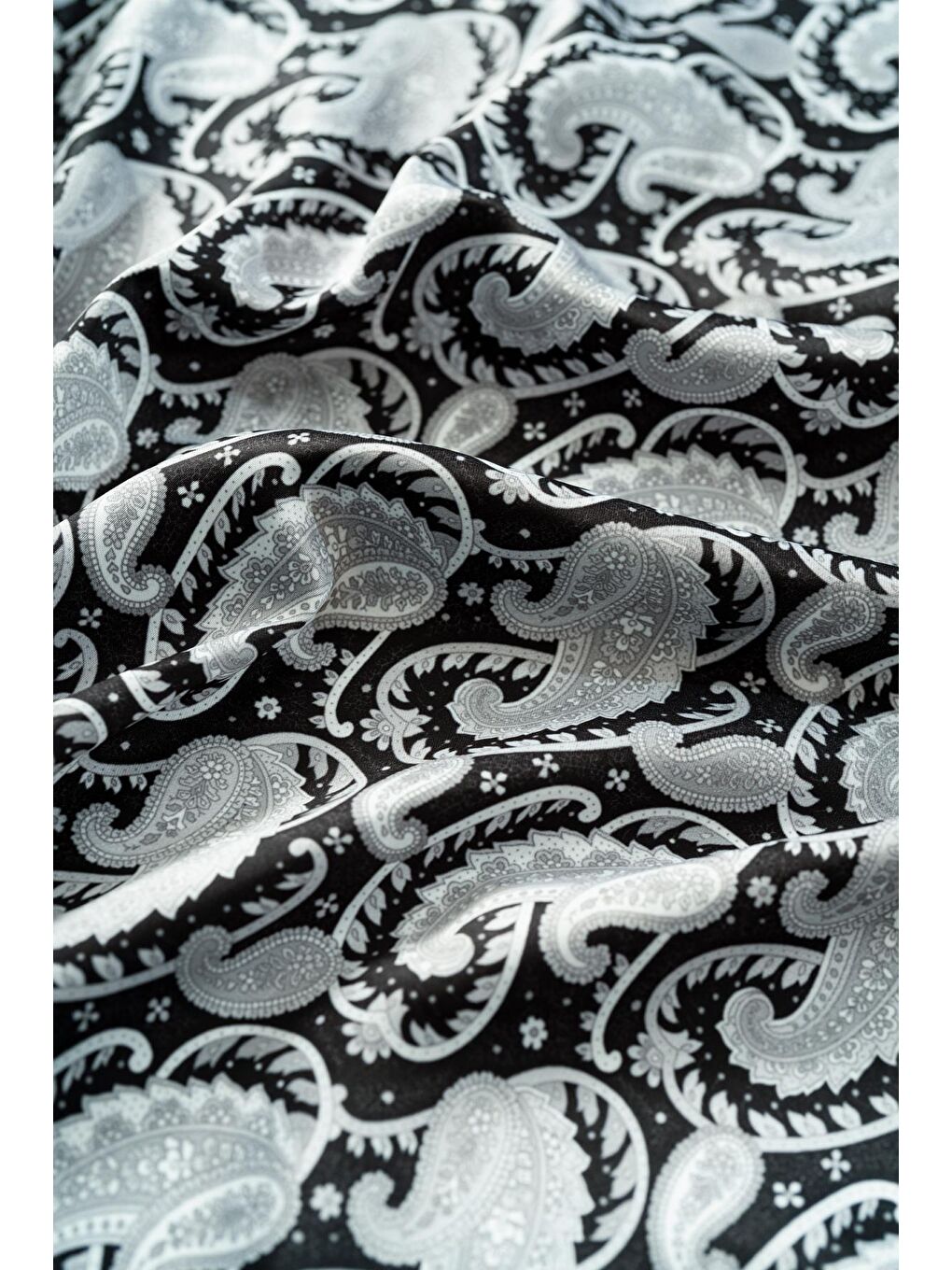 Siyah Kadın Şal Desen 55*55 cm Bandana & Fular-2