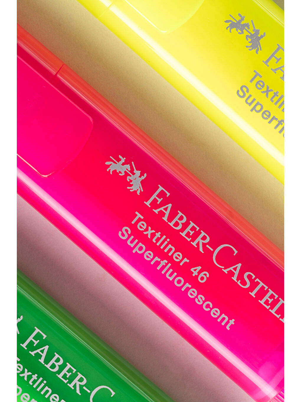 Fosforlu Kalem Seti, 4’lü, Şeffaf Gövde, Su Bazlı Mürekkep, Kesik Uç, 3 Farklı Çizgi Kalınlığı-2